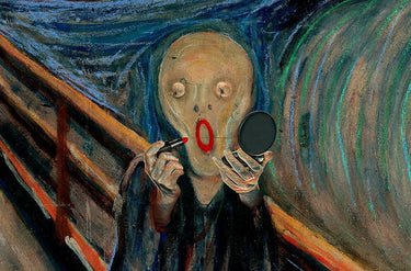 Canvas Art Print Screaming Make Up Contemporary subject by Dixon Colin Fine Art Print quality