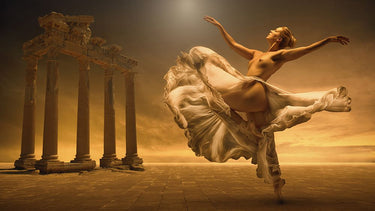 Canvas Art Print Time Jump woman dance Fashion subject by Kulik Rafal Fine Art Print quality