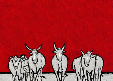 Canvas Art Print Milking Time Nature subject by Fantastic Zigomar Fine Art Print quality