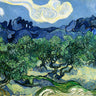 Canvas Art Print Olive Trees With The Alpilles 1889 Abstract subject by Deificus Emiliano Fine Art Print quality