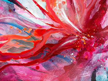 Canvas Art Print Explosion explosive colors 1 Abstract subject by Ranson Paul Fine Art Print quality
