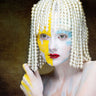 Canvas Art Print Girl with theatrical makeup Fashion subject by Grace Digital Art Fine Art Print quality
