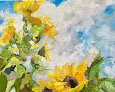 Canvas Art Print Field of Sunflowers Museum subject by Grace Digital Art Fine Art Print quality