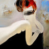 Canvas Art Print Masked Figurative subject by Degas Edgar Fine Art Print quality