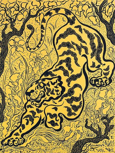 Canvas Art Print Tigre Dans Les Jungles Nature subject by Monet Claude Fine Art Print quality