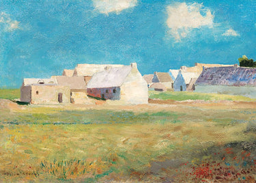Canvas Art Print Breton Village Museum subject by Monet Claude Fine Art Print quality