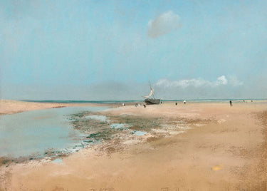 Canvas Art Print Beach At Low Tide Coastal subject by Pienaar Kathrin Fine Art Print quality