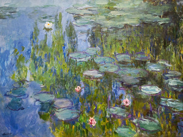Canvas Art Print Water Lilies 1915 Coastal subject by Atilla Pelin Fine Art Print quality