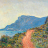 Landscape canvas art print of Corniche near Monaco by De Wit Frederick, featuring scenic coastal views, by Feeling at Home.
