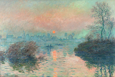 Landscape canvas art print of a sunset over Lavacourt by Dunn Samuel, from the Feeling at Home collection.