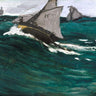 Canvas Art Print The Green Wave 1867 Coastal subject by Bacon George Washington Fine Art Print quality
