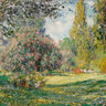 Canvas Art Print Parc Monceau 1876 Landscape subject by Postolle Victor Fine Art Print quality