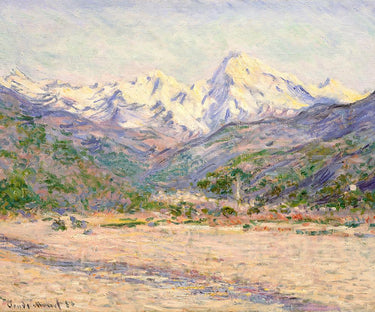 Canvas Art Print The Valley Nervia 1884 Landscape subject by Postolle Victor Fine Art Print quality