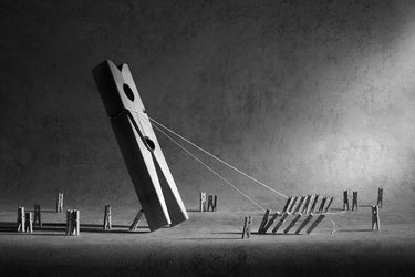 Canvas Art Print To Erect A Monument Still-Life subject by Hermann Uschi Fine Art Print quality
