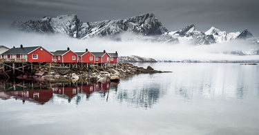 Lofoten Photography canvas art print by Dixon Colin featuring a scenic landscape, perfect for home decor from Feeling at Home.