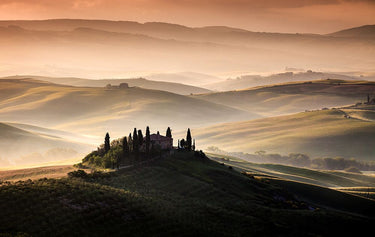 Canvas Art Print A Tuscan Country Landscape Photography subject by Brackstone Mel Fine Art Print quality