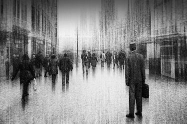 Canvas Art Print Going inside city Vintage subject by Dixon Colin Fine Art Print quality
