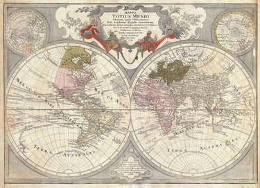 Canvas Art Print Lotter Mappe Monde Museum subject by Hibberd Randy Fine Art Print quality