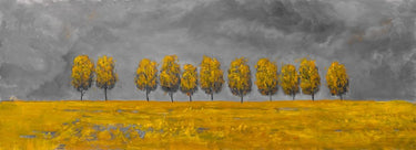 Canvas Art Print Trees in a field Abstract subject by Jardine Liz Fine Art Print quality
