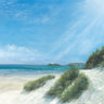 Gwithian Coastal canvas art print by Fadda Maria Nella, featuring a serene seaside landscape in calming colors.