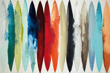 Canvas Art Print Even Flow color stripes Abstract subject by Copenhaver Trevor Fine Art Print quality