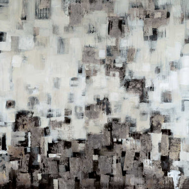 Canvas Art Print City Nights, Silver Abstract subject by Gort Michele Fine Art Print quality