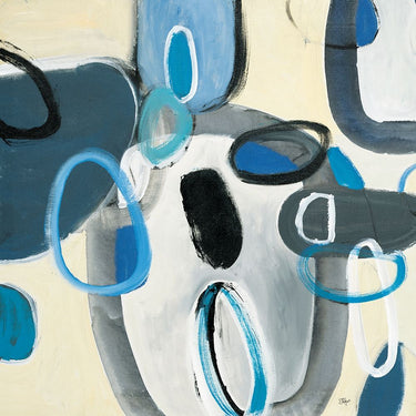 Canvas Art Print Blue Connection I Abstract subject by Jardine Liz Fine Art Print quality