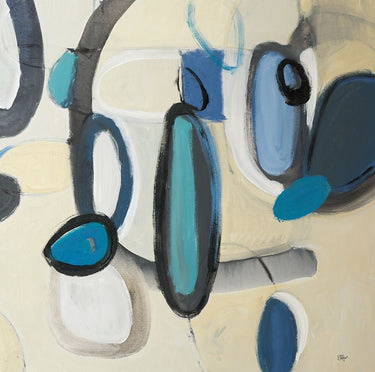 Canvas Art Print Blue Connection II Abstract subject by Hochstatter Kelsey Fine Art Print quality