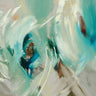Canvas Art Print Sinuous abstract turquoise Abstract subject by Lawrence Michael Fine Art Print quality