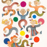 Canvas Art Print Happy Children Playing with multicoloured Balls Childrens subject by Hondius Henricus Fine Art Print quality
