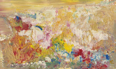 Canvas Art Print Abstract Yellow Coral Flowers Abstract subject by Pinna Enrico Fine Art Print quality