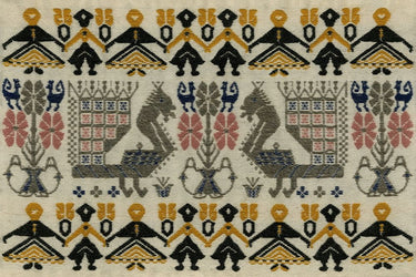Canvas Art Print Sardinian Traditional multicoloured tapestry Vintage subject by Archivio Fine Art Print quality