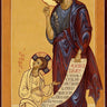Canvas Art Print Saint Joseph Jesus Christ Icon Museum subject by Anonymous Fine Art Print quality