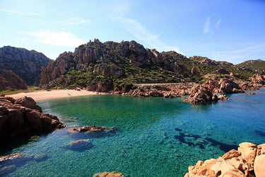 Canvas Art Print Crystalline Sea cala domestica Sardinia Coastal subject by Esposito Salvatore Fine Art Print quality