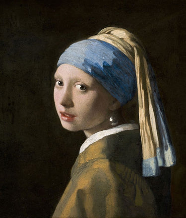 Museum canvas art print of a girl with a pearl earring by Bednarek M., depicting a classical portrait in detailed artwork.