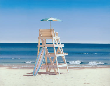 Canvas Art Print Life Stand on the Beach Photography subject by Unknown Fine Art Print quality