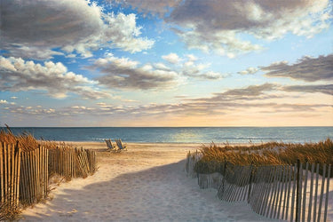 Canvas Art Print Sunset Beach Photography subject by Unknown Fine Art Print quality