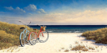 Canvas Art Print Hampton Bikes Coastal subject by Bolokofsky Ronald Fine Art Print quality