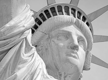 Lady Liberty portrait art print on canvas by Bolokofsky Ronald, featuring detailed patriotic imagery for wall decor.