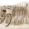 Canvas Art Print Bike by Beach Fence Coastal subject by BRAUN Studio Fine Art Print quality