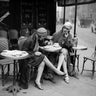 Canvas Art Print Cafe En Terrasse city scenes Fashion subject by Wiley Marta Fine Art Print quality