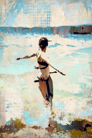 Canvas Art Print Escaping the Surf Abstract subject by Wiley Marta Fine Art Print quality
