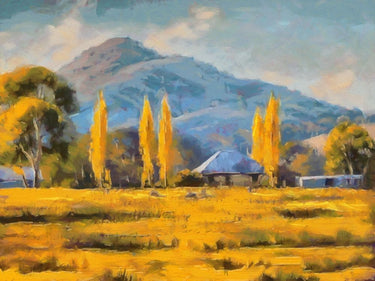 Canvas Art Print Amber Fields Landscape subject by Wiley Marta Fine Art Print quality