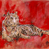 Canvas Art Print Red Tiger Nature subject by Preyer Emilie Fine Art Print quality