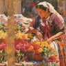Canvas Art Print Mexican Flower Lady II Inspirational subject by Kandinsky Wassily Fine Art Print quality