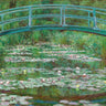 Japanese footbridge canvas art print by Coolidge C.M., vintage-inspired landscape artwork, framed and displayed on a wall.
