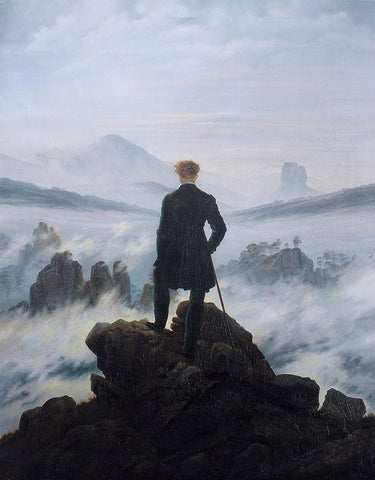 Canvas Art Print Wanderer Above the Sea of Fog Museum subject by Monet Claude Fine Art Print quality