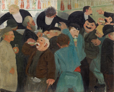 Canvas Art Print The Bistro Figurative subject by Adams Ansel Fine Art Print quality