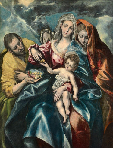 Holy Family with Mary Magdalen canvas art print by Coolidge C.M., featuring detailed religious scene on textured canvas.