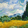 Canvas Art Print Wheat Field with Cypresses (1889) Landscape subject by Sargent John Singer Fine Art Print quality